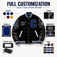 Veste universitaire personnalisée pour homme, veste de baseball, broderie de patchs en chenille, mélange de laine, manches en simili cuir, logo personnalisé, veste Letterman