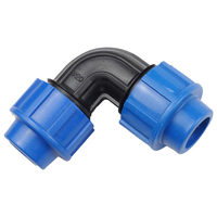Raccords de compression 20-75 mm pour tuyaux PE, raccords rapides en T pour système d'irrigation goutte à goutte