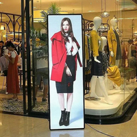 Écran LED debout de la publicité portative d'intérieur d'affichage d'affiche de vitrine de magasin de détail pour le centre commercial