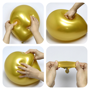 بالونات دائرية معدنية كروم من مصنع HSD العالمي للبالونات، متوفرة بأحجام 5 و10 و12 و18 و36 بوصة لتزيين حفلات أعياد الميلاد - Product Image 3