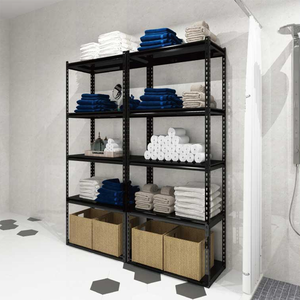 Estantes de almacenamiento de acero en ángulo de Servicio Ligero Montaje de almacén Estante De Pie ajustable Estantes de almacenamiento sin pernos - Product Image 4