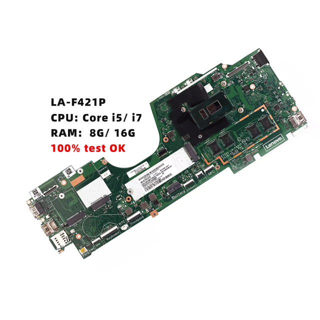 DTZS1 LA-F421P Mainboard for Thinkpad YOGA X380 YOGA Laptop Motherboard.With I5 I7 CPU.100% test Work