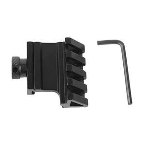 Тактический алюминиевый прицел 20 мм с креплением под угол 45 градусов со смещением 4 слота боковой кронштейн фонарики крепление RTS - Product Image 1