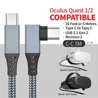 Cable VR Stream Link para auriculares y PC, accesorios 1/2, USB A tipo C, 16 pies, 5 metros, negro, para Oculus/metanquest 3,0
