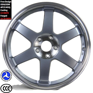 Rines de Aleación de Aluminio de 15-19 Pulgadas para Autos de Pasajeros, 5X114.3 PCD, Modelo Te37, para TOYOTA, VW MK7, HONDA Civic, Audi, Nuevos - Product Image 1