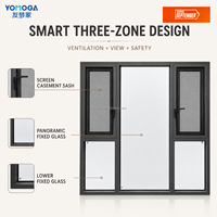 Ventana Corredera de Aluminio con Persianas Ajustables para Cocina y Renovación del Hogar con Función Insonorizante