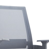 Chaise de bureau ergonomique JOHOOFURNITURE, cadre gris, vente en gros, Sedia Da Ufficio pour bureau à domicile, coussin épais confortable