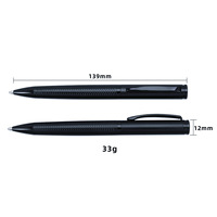 Stylo bille métallique rotatif avec logo laser, finition mate effet écaille de poisson, idéal pour cadeau publicitaire d'entreprise