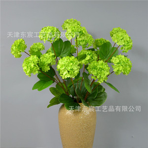 ดอกไฮเดรนเยียประดิษฐ์จาก Dongchen Crafts ขนาดเส้นผ่านศูนย์กลาง 9 ซม. ดอกไม้ผ้าไหมในแจกัน สำหรับตกแต่งงานแต่งงาน ตกแต่งบ้าน สไตล์ชนบท - Product Image 3