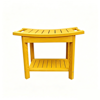 Petite table d'appoint Adirondack, table d'appoint résistante aux intempéries, base à lattes en HDPE