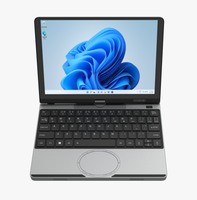 Laptop layar sentuh 10.5 inci, rotasi 360 derajat Laptop Win11 Pro Intel N150 ringan Laptop Mini portabel pengenalan wajah