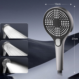 New Design 5 Mode Handheld Shower Head High Flow Rate <b>Spray</b> Gunmetal Finish for Hotel Bath Shower Faucet System - Product Image 5