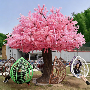 <span class=keywords><strong>Altalena</strong></span> Commerciale da Esterno <span class=keywords><strong>a</strong></span> Forma di Albero di Ciliegio, Simulazione Rosa, per Parchi Divertimento - Product Image 2