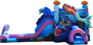 Castillo Inflable con Tobogán de Sirena para Parque, Castillo Inflable con Temática del Mundo <span class=keywords><strong>Submarino</strong></span> en Venta - Product Image 2