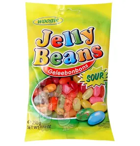 Groothandel Custom Private Label Halal Diverse Regenboog Zoete Zure Fruit Jelly Beans Snoep