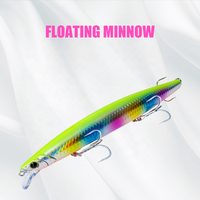 2023 baru 170mm 33g panjang melempar Mengambang Minnow memancing umpan Bass buatan berenang umpan Wobbler dengan kait asal umpan