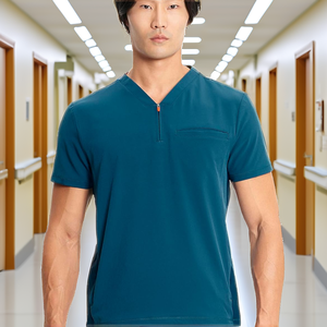 Nuevos Conjuntos de Uniformes Quirúrgicos de Manga Corta de Secado Rápido con Detección de Agujas y Fusión Sin Costuras para Enfermeras Dentales, Médicos, Hombres, Mujeres, Hospital - Product Image 1