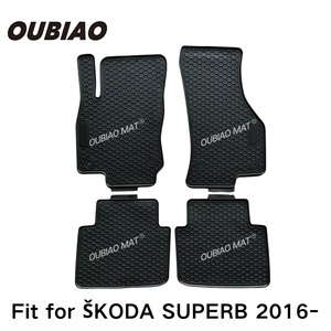 Tappetini Auto in PVC Impermeabili di Alta Qualità per Tutte le Stagioni per <span class=keywords><strong>SKODA</strong></span> SUPERB <span class=keywords><strong>2016</strong></span>- Set Completo 5 Pezzi Spessore 10mm - Product Image 2