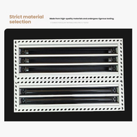 Diffuseur linéaire moderne en aluminium sur mesure, grille d'aération HVAC encastrée pour cloison sèche avec installation facile