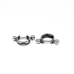 Pendientes con clip yunnique de acero inoxidable, diseño geométrico, estilo punk retro, joyería de moda - Product Image 5