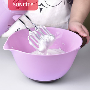 Pink Mixing Bowl Large Size Non Slip Handle Dishwasher Safe For Baking Pastry Tools - Product Image 5