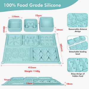 Nouveauté 2026 : Gamelle <span class=keywords><strong>anti</strong></span>-glouton pour chats et chiens en <span class=keywords><strong>silicone</strong></span>, matériau LFGB haute élasticité, best-seller - Product Image 6