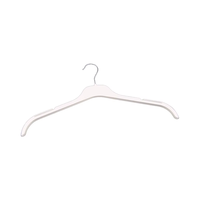 Cintres à vêtements en plastique durables en gros avec conception flexible à un seul niveau pour l'affichage en magasin
