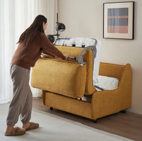 Canapé-lit extensible haut de gamme pour petit appartement avec matelas, pliable pour salon, balcon, canapé