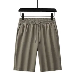 Aoyema High Quality XXXXXXL Men Summer Black Khaki Straight Shorts Custom Blank Plain Comfortable Mens Shorts