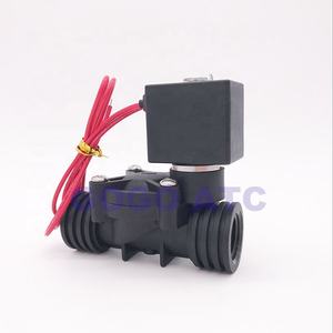 双向塑料电磁阀NBR/EPDM/FKM 1/<span class=keywords><strong>2</strong></span> "3/4 1英寸节流孔15/20/25毫米正常关闭PP-15/20/25水阀10bar 220V - Product Image 1