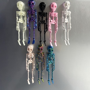 3D Printed Skeleton Fridge Magnet Creative Cross-Border Hit Halloween Toy for Children with Movable Joints - Product Image 1