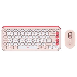 ชุดคีย์บอร์ดเกมมิ่ง POP Icon Combo Rose และเมาส์ไร้สาย RGB Backlit สีขาวนวล รุ่น 920 013117 ดีไซน์บางเฉียบสำหรับใช้งานกับเดสก์ท็อป - Product Image 1