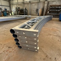 Dôme industriel à double structure en PVC de 60x40 pieds (18x12m) avec 1/2 paroi avant et arrière