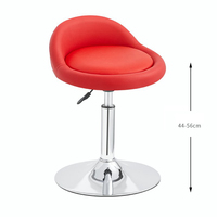 Tabouret de bar pivotant réglable en hauteur, best-seller, avec base ronde en PU et dossier en forme de coquille