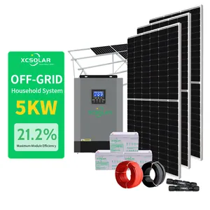 Harga terbaik untuk pabrik sistem energi surya 5kW 10kW 20kW 50kW Off Grid Generator penggunaan rumah, sistem Panel surya untuk penggunaan rumah //