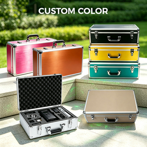 Caja de Herramientas Resistente Personalizada de Fábrica, Maleta de Aluminio para Transporte, Estuche de Aluminio para Viaje con Interior de Espuma Personalizable - Product Image 2