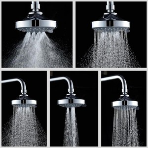 Американская пятиуровневая водосберегающая потайная Накладка для душа, баня, гостиничная черная вращающаяся Регулируемая 4-дюймовая маленькая Налобная Накладка для душа - Product Image 3