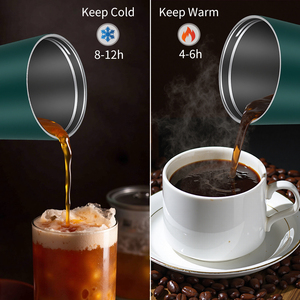 Mug à café en acier inoxydable à isolation sous vide pour le camping et le bureau, isolation thermique de 6 à 12 heures - Product Image 4