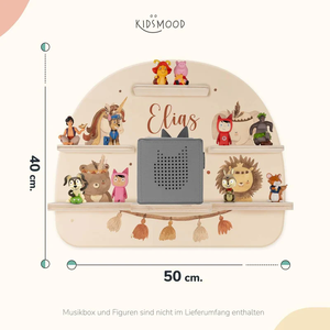 Prix usine figurines personnalisées motif nuage garçons filles chambre d'enfants compatible magnétique fixe requis en bois <span class=keywords><strong>Toniebox</strong></span> étagère - Product Image 5