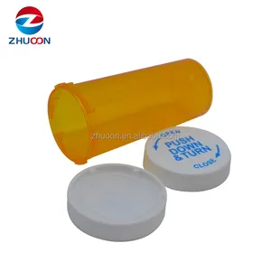Disposable child proof healthy pp plastic pill vial 24ml 30ml with screw caps