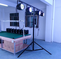 Iluminación Soporte de luz de una sola capa Trípode de hierro con manivela Soporte de luz fijo para escenario TUV Certificado Fabricante directo