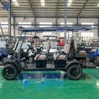 Voiturette de golf électrique CAMP haute performance à livraison rapide, 6 places, surélevée