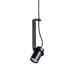 Luminaire suspendu minimaliste moderne à LED E26, tête unique, noir, commande tactile, pour la maison, le couloir, le restaurant - Product Image 5