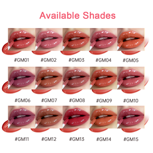 Meilleures ventes Amazon 2026 : Rouge à lèvres liquide brillant et gloss à lèvres mignon rouge-brun <span class=keywords><strong>rose</strong></span> avec breloques - Product Image 4