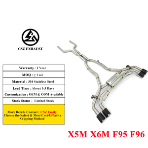 Escape Valvetronic X5M CSZ de Envío Directo para <span class=keywords><strong>BMW</strong></span> X5M F95 X6M F96 <span class=keywords><strong>Competition</strong></span> 4.4T, Silenciador Catback con Excelente Ajuste - Product Image 1