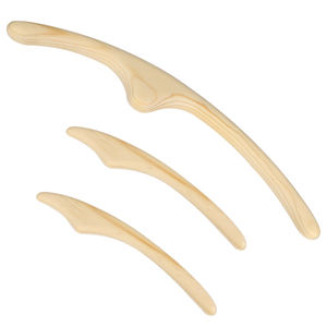 ชุดแท่งนวดแกะสลักร่างกายทำจากไม้ธรรมชาติ3ชิ้นสำหรับกำจัดเซลลูไลท์บนใบหน้า - Product Image 1