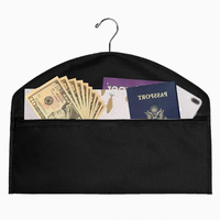 Sac de rangement dissimulé pour armoire, organisateur de placard discret, pochette suspendue sécurisée pour argent et documents