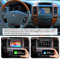 Kit d'interface décodeur sans fil OEM pour mise à niveau d'écran, compatible Apple CarPlay et Android Auto, pour Lexus GX470 GX460 1999-2021