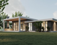 Villa duplex moderne de luxe préfabriquée en acier léger de haute qualité fabriquée en Chine