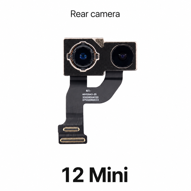 OEM Rear Main Camera Mini Module (Bar Design) Compatible for 12 Mini Replacement Part